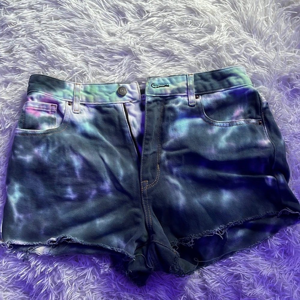 Multicolored Denim Shorts - Size:27